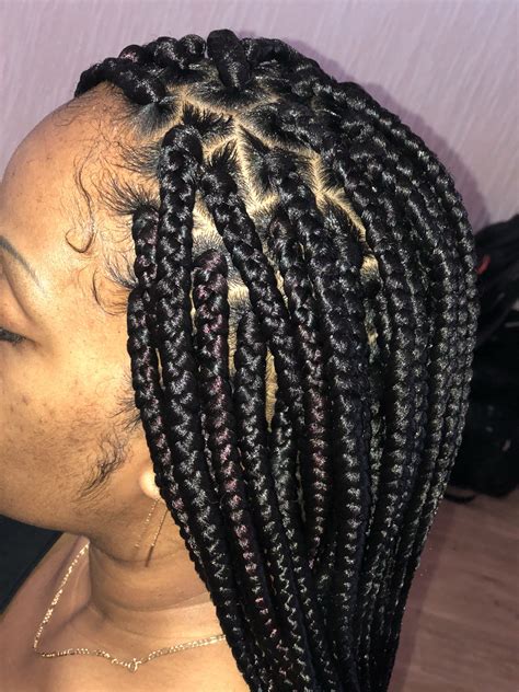  Medium knotless braids. Extensions included. 50% deposit required upon booking. A payment link will be sent via our direct email “havilahhairandbeauty@gmail.com”. Add in notes- Colour of Extensions required. Mobile service. £150.00. 5h. Book. Waist length. 